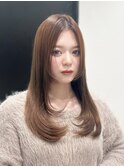 ざくざくワンホンレイヤーカット×明るめシナモンベージュ