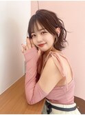 ボブ 外ハネボブ イヤリングカラー ボブアレンジ