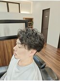 七三ツーブロックパーマ