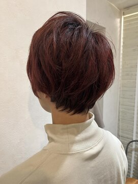 シータ 坂戸北口店(THETA) ピンク×ショート