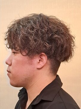 パンプキン メンズスパイラルパーマグラデーションカラー