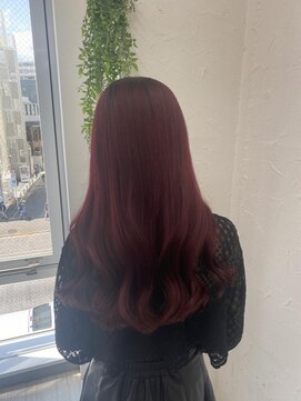 プライズ 表参道原宿店(prize) チェリーレッドワインレッド暖色系カラー原宿表参道