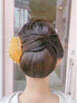 ワークスヘアー(WORKS HAIR) 和装姿に面のヘアセット
