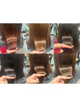 【縮毛矯正】×【髪質改善】 髪の内側のエイジングケアに◇ダメージを抑えることで、髪の艶感と潤いをUP◎