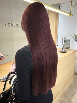 ローレン(LOREN) イメチェン/ホワイトブロンド/外ハネボブ/ワイドバング/栄/久屋
