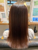 ロディーナ 大口 新子安(rodina)&nbsp;着物ヘア/ダークアッシュ/ミディアムレイヤーカット/大口子安