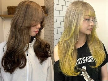 エクラ(ECLAT)の写真/ダメージを最小限に抑えるカラーをご用意◎髪の状態に合わせてカラー剤を調合します☆【原宿/表参道】