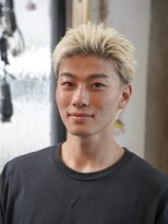 メリケンバーバーショップ コウベ(MERICAN BARBERSHOP KOBE)&nbsp;メンズカットハイトーンダックテールアップバング