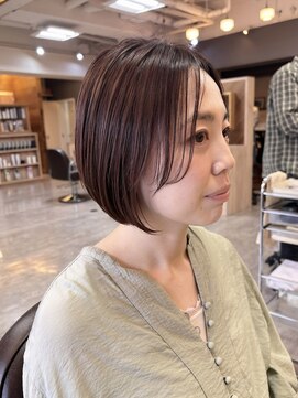 ヘア プロデュース キュオン(hair produce CUEON.) ショートボブ/ショート/モーブピンク/ピンクブラウン