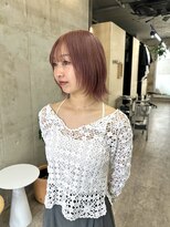 バド(bado)&nbsp;ラベンダーピンク/透明感カラー／レイヤーカット／髪質改善/本町