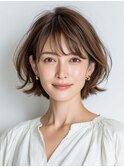 クラゲヘアー/小顔/ココアベージュ/オリーブグレー/川西
