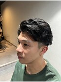MEN’S HAIR/サーフカール/刈り上げセンターパート/柏