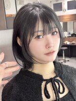 ビューエヒメ(VIEW EHIME)&nbsp;小顔黒髪レイヤーカット×アッシュカラー20代30代40代