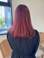 カットウェルズ ラブコオリヤマ 郡山店(Cut Well's Love Koriyama) ワンホンレイヤー/ミルクティーブロンド/ダークブルー/郡山
