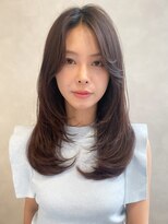 トゥルーズ 梅田茶屋町店(TLUUS)&nbsp;TLUUSダークパープルミルクブラウンナチュラルショート