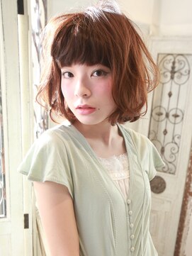 髪質改善と縮毛矯正の専門店 サンティエ(scintiller) ゆるふわパーマのフェミニンボブスタイル