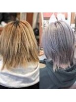 カルフール ロコ 草加西口店(Carrefour LOCO)&nbsp;Ｗカラーで作る　ラベンダーアッシュ