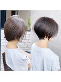 ひし形くびれショート×イルミナ【アッシュグレージュ】