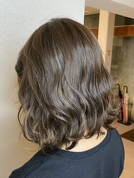 アンプヘアー 桂店(unpeu hair) 【シークレットハイライト】マットグレージュ