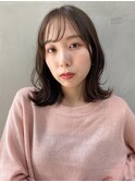 【mee.】オオニシ　ミディアム　シアーカラー　ココアブラウン