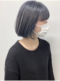 ボブ×ブルーグレー