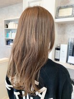 キャアリー(Caary) 福山市美容室Caary人気 ブリーチなしミルクティーペールカラー