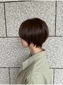 イメチェン/似合わせカット/フルバング/レッドブラウン/柏