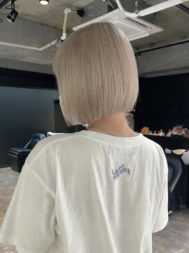 リンドトウキョウ ウメダ(LINDO TOKYO) my69_ボブ×ホワイトベージュ/ハイトーン/ダブルカラー