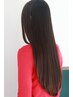 【髪質改善】高濃度水素ウルトワトリートメント+縮毛矯正+カット　¥18700