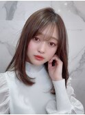垢抜けシースルーバング☆愛されミディアム　新宿代々木
