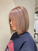 ラル 立川(lar)&nbsp;ソフトピンクベージュ_くびれレイヤーダブルカラーブリーチ