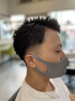 ラビス クローバー(Lovis clover)&nbsp;men'shair アップバング　束感ショート