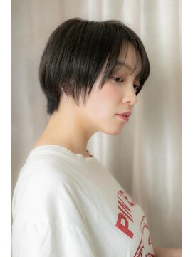 モッズヘア 越谷(mod's hair) ツヤ感黒髪ナチュラルマッシュショートTb2越谷20代30代40代