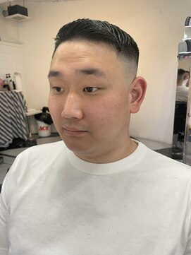 メリケンバーバーショップ トーキョー(MERICAN BARBERSHOP TYO) YS STILE.束感ショート.波巻き.ハイライト.マッシュパーマ76