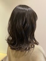 ニシオギ ヴォイス 西荻窪店(nishiogi voice)&nbsp;似合わせカット×外ハネパーマスタイル【ライトモカブラウン】