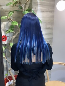 プネル(punel) ネイビー×ペールブルー 久保山担当