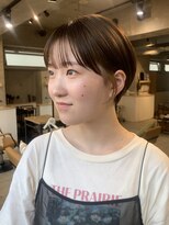 ラボヌールヘアーパルフェ 大宮西口店(La Bonheur hair parfait) 耳掛けショート × インナーベージュ　【松梨】