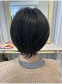 30代40代50代耳かけショート前髪なしハンサムショートカット