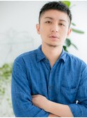【浅草美容院HANARE】アッシュブラック×ワイルドツーブロックa
