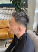 アップバング×フェード