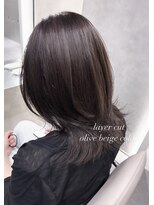 アヴァンス 西田辺(AVANCE.) レイヤーカット/Olivebeige/髪質改善/レイヤースタイル