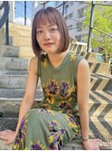 【天神赤坂】20代30代/前髪インナーカラー/ミニボブ/ボブ