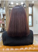 暖色髪質改善カラー