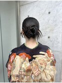 振袖.着物ヘアセット＊カチモリアレンジ