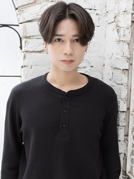 ポイントファイブバイソレイユ 藤沢店(.5 by SOLEIL) メンズショートセンターパートショートパーマ