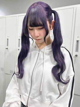 ロイオブジゼル(roi of GiseL) アレンジ ロングヘア ケアブリーチ ラベンダーミルクティー 10代