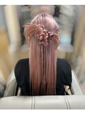 カチモリハーフアップ