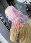 10代20代ladies☆エアリーロング/ピンクブラウン/アッシュ
