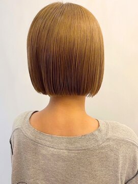 ビューティービースト 鹿児島店(beauty:beast) 切りっぱなしボブ/ベージュ/ダブルカラー