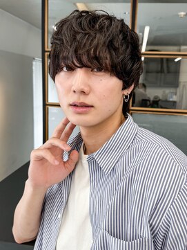 ソア 渋谷(soar) 波巻きスパイラルパーマメンズマッシュツイストスパイラルパーマ